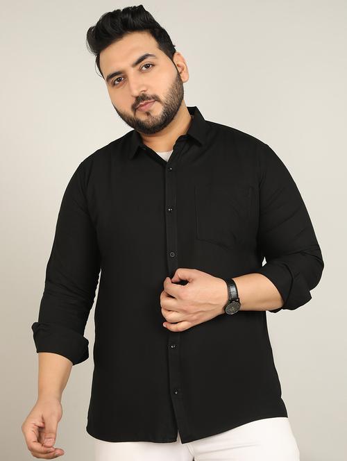 men solid long sleeve casual shirt - 21725467 - Very Small Image - 1