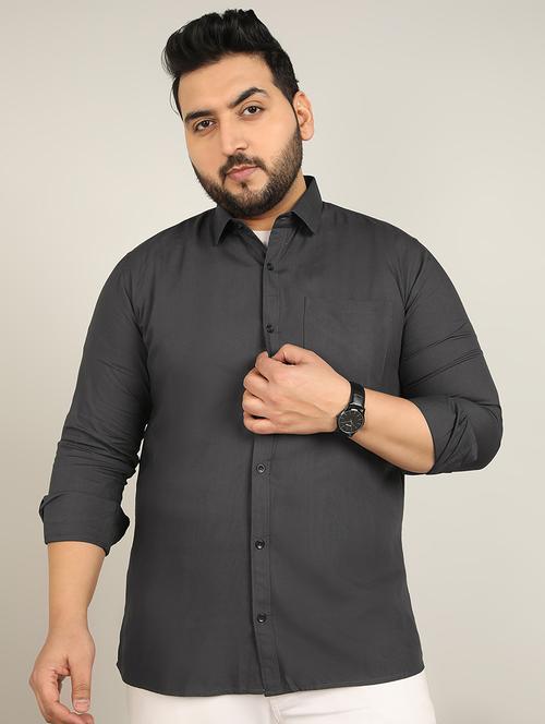 men solid long sleeve casual shirt - 21725481 - Very Small Image - 1