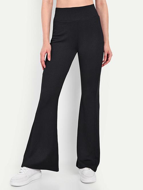 women solid high rise bootcut trouser - 21726873 - Very Small Image - 1