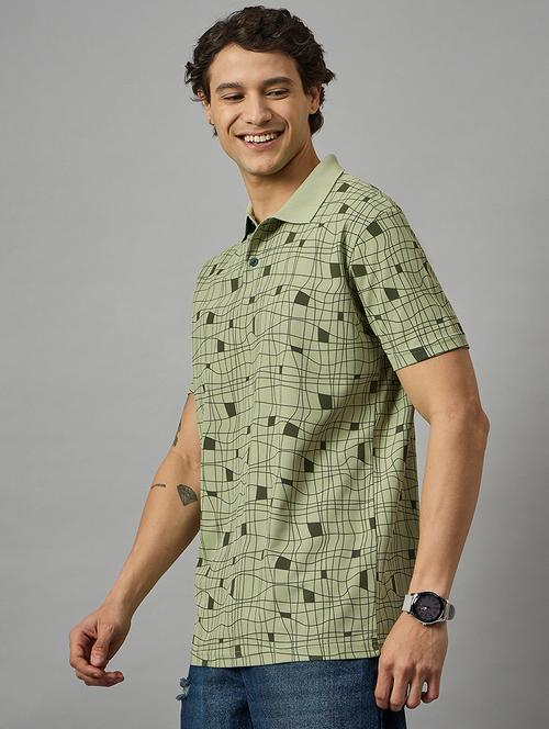 men short sleeves printed polo t-shirt - 21728062 - Very Small Image - 1