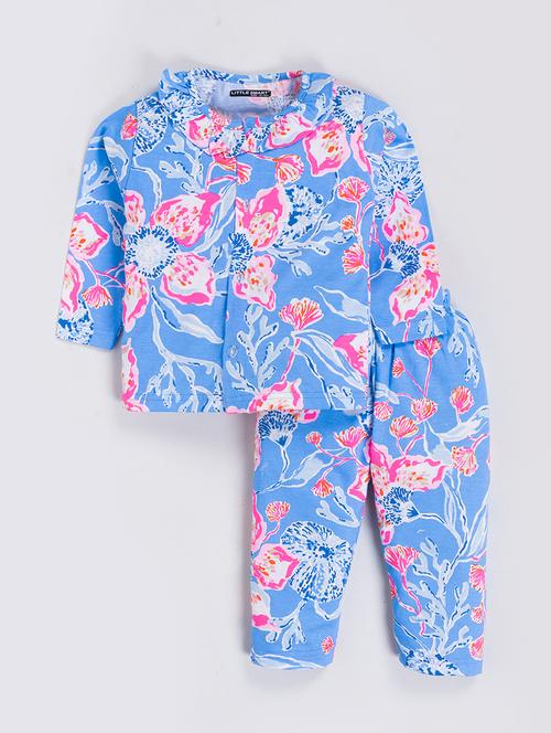 girls printed pyjama nightwear set - 21728211 - Very Small Image - 1