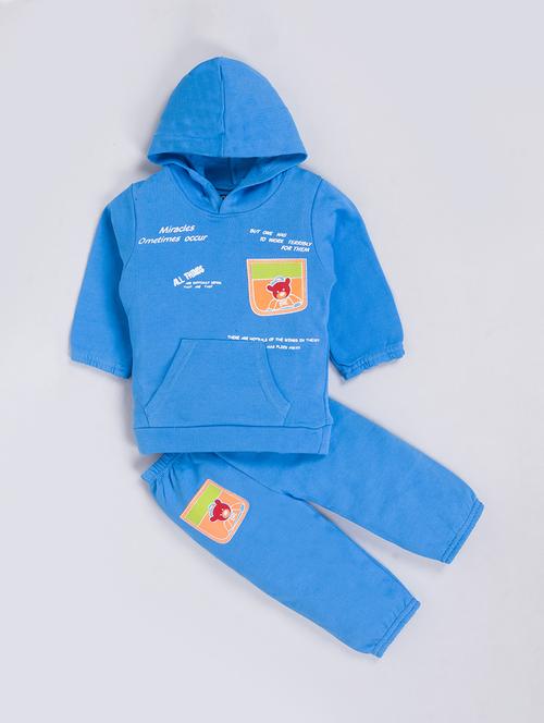 kids printed winter wear full length twin set - 21728224 - Very Small Image - 1
