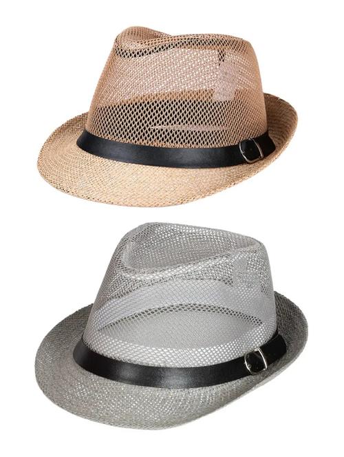 men pack of 2 solid sun hat - 21731257 - Very Small Image - 1