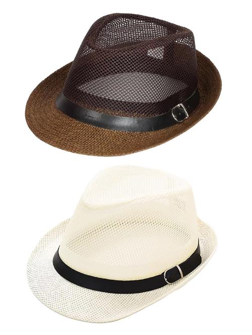 men pack of 2 solid sun hat - 21731264 - Very Small Image - 1