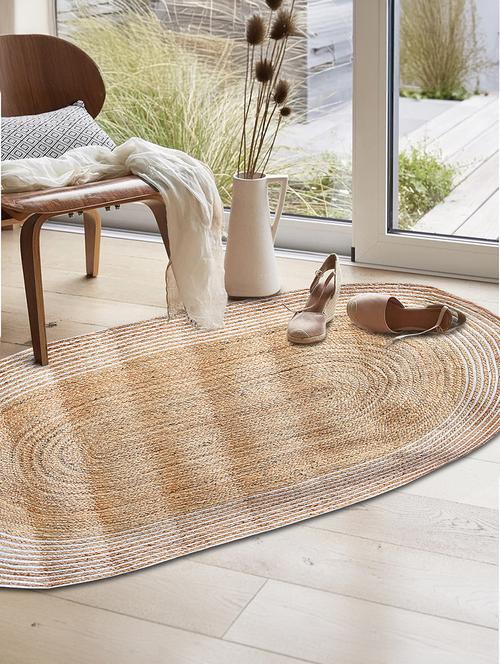 jute rug - braided reversible rug for living room bedroom - 21733778 - Very Small Image - 1