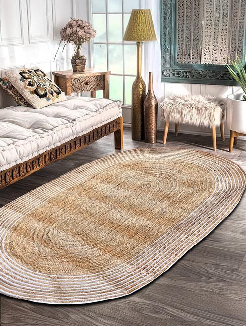 jute rug - braided reversible rug for living room bedroom - 21733780 - Very Small Image - 1