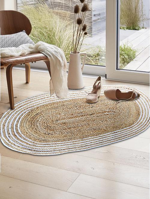 jute rug - braided reversible rug for living room bedroom - 21733785 - Very Small Image - 1