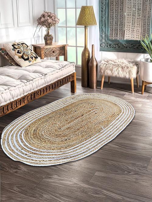 jute rug - braided reversible rug for living room bedroom - 21733786 - Very Small Image - 1