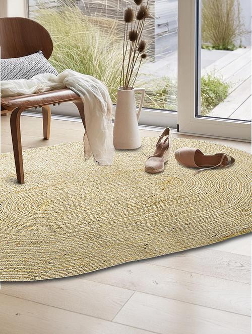 jute rug - braided reversible rug for living room bedroom - 21733787 - Very Small Image - 1