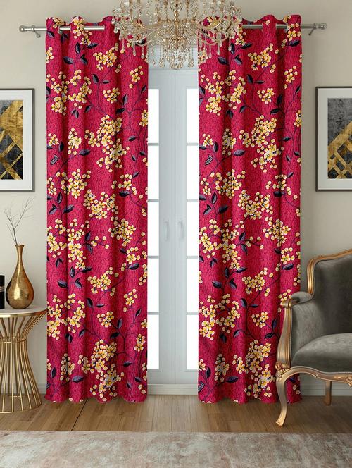 stylish and attractive printed curtains - set of 2 - 21733846 - Very Small Image - 1