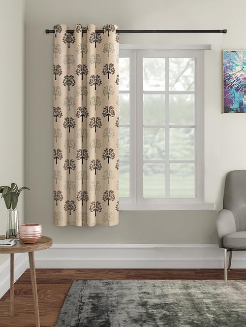 stylish and attractive printed curtains - set of q - 21733967 - Very Small Image - 1