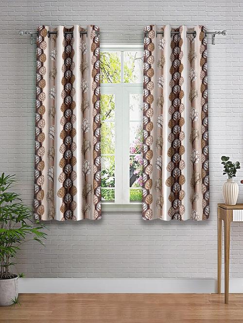 stylish and attractive printed curtains - set of 2 - 21733984 - Very Small Image - 1