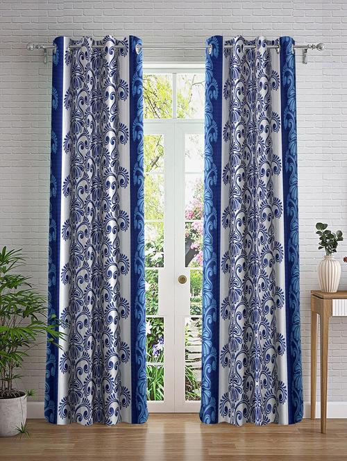 stylish and attractive printed curtains - set of 2 - 21733991 - Very Small Image - 1