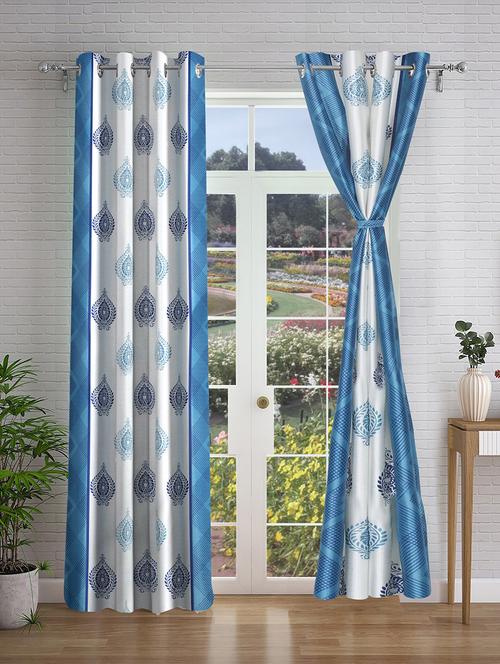 stylish and attractive printed curtains - set of 2 - 21733992 - Very Small Image - 1