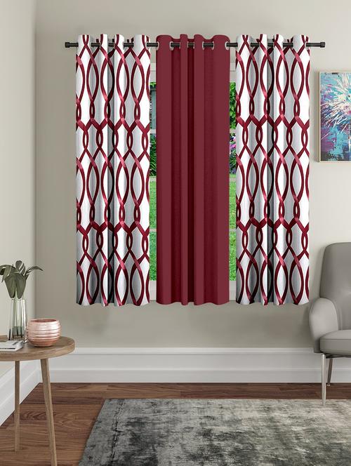 stylish and attractive eyelet curtains - 21734002 - Very Small Image - 1