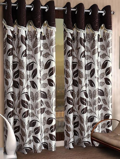 fancy curtain polyester door pack of 2 - - 21734005 - Very Small Image - 1