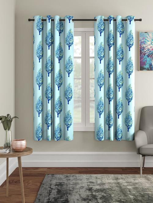 stylish and attractive printed curtains - set of 2 - 21734043 - Very Small Image - 1