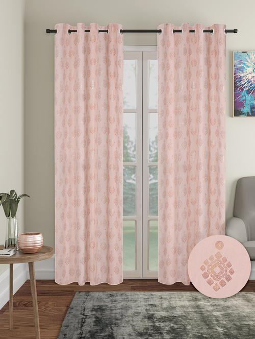 stylish and attractive printed curtains - set of 2 - 21734078 - Very Small Image - 1