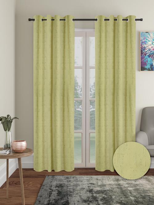 stylish and attractive self designed curtains - set of 2 - 21734129 - Very Small Image - 1