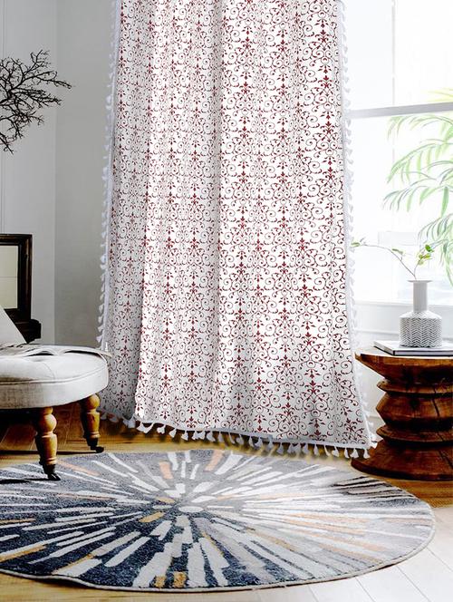 stylish and attractive printed curtains - set of 1 - 21734220 - Very Small Image - 1