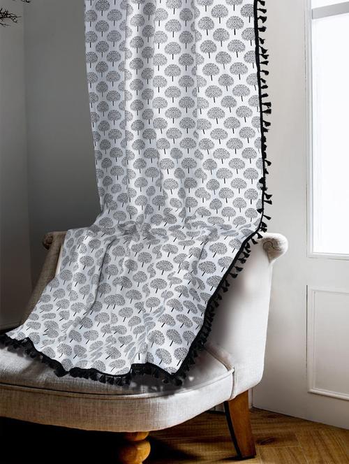stylish and attractive printed curtains - set of 1 - 21734223 - Very Small Image - 1