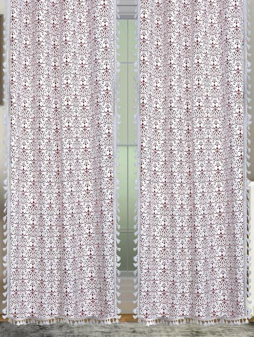 stylish and attractive printed curtains - set of 2 - 21734244 - Very Small Image - 1