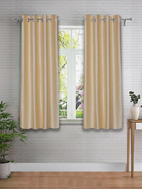 stylish and attractive self design curtains - set of 2 - 21734275 - Very Small Image - 1