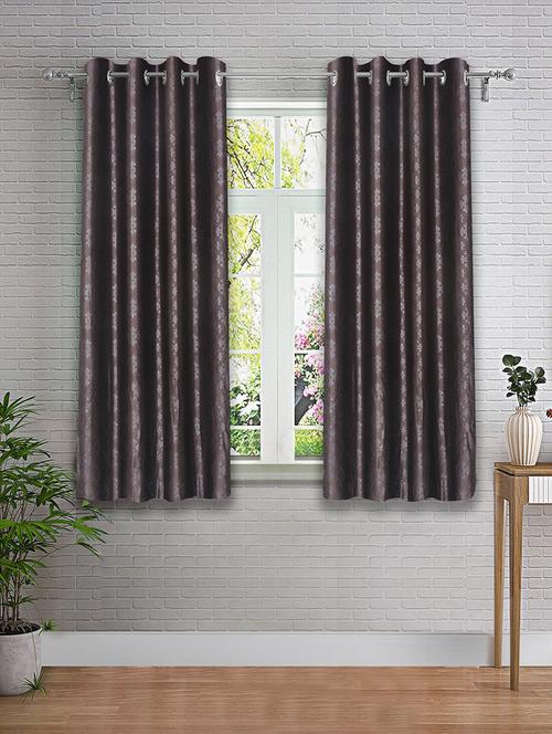 stylish and attractive self design curtains pack of 2 - 21734277 - Very Small Image - 1
