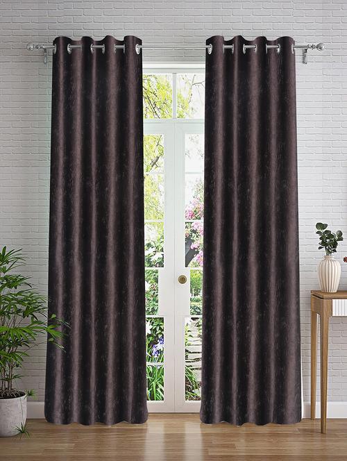 stylish and attractive self design curtains - set of 2 - 21734285 - Very Small Image - 1