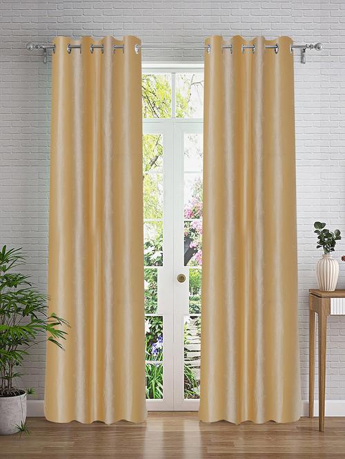 stylish and attractive self design curtains - set of 2 - 21734286 - Very Small Image - 1