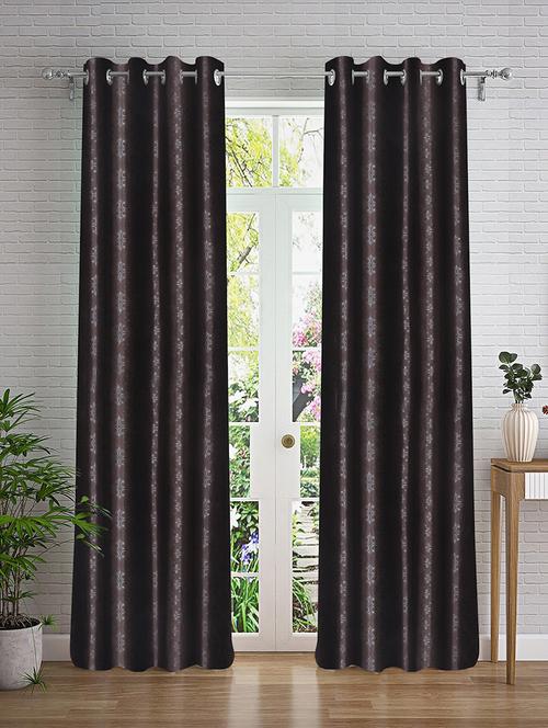 stylish and attractive printed curtains - set of 2 - 21734289 - Very Small Image - 1