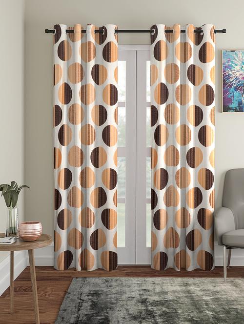 stylish and attractive printed curtains - set of 2 - 21734470 - Very Small Image - 1
