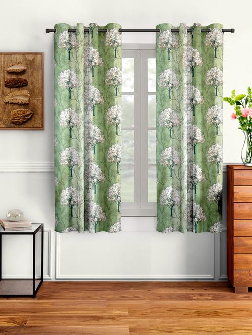 stylish and attractive printed curtains - set of 2 - 21734488 - Very Small Image - 1