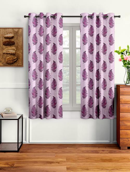 stylish and attractive printed curtains - set of 2 - 21734509 - Very Small Image - 1