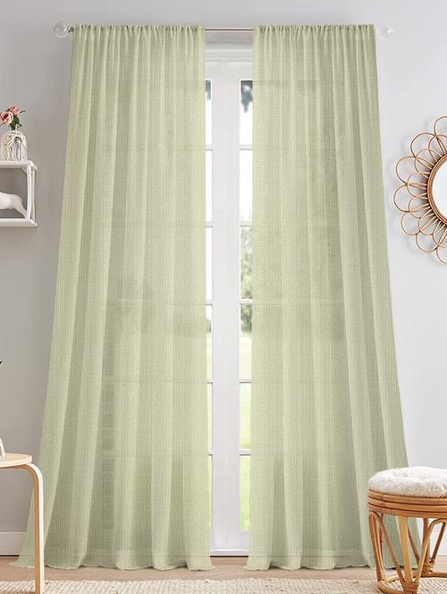 stylish and attractive self designed curtains - set of 2 - 21734552 - Very Small Image - 1