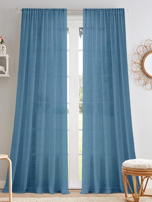stylish and attractive solid curtains - set of 2 - 21734561 - Very Small Image - 1