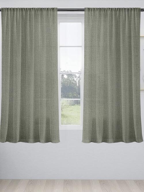 stylish and attractive self design curtains - set of 2 - 21734568 - Very Small Image - 1