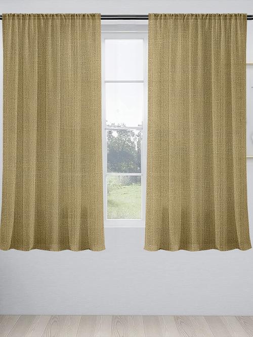 stylish and attractive solid curtains - set of 2 - 21734570 - Very Small Image - 1