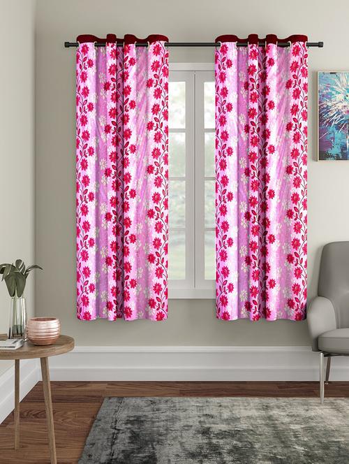 stylish and attractive printed curtains - set of 2 - 21734587 - Very Small Image - 1
