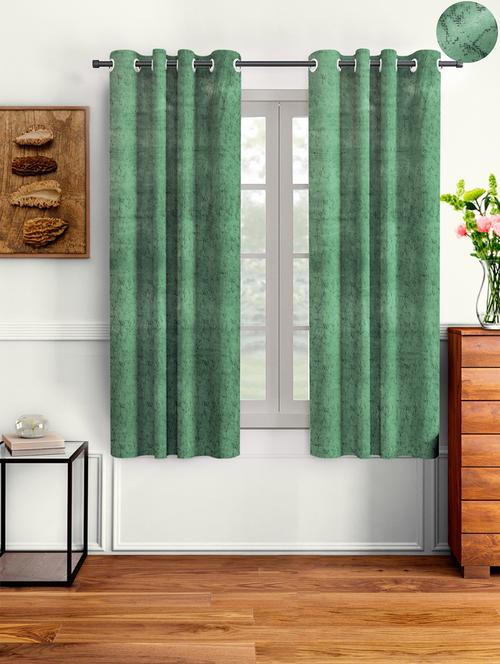 velvet window curtain pack of 2 - 21734612 - Very Small Image - 1