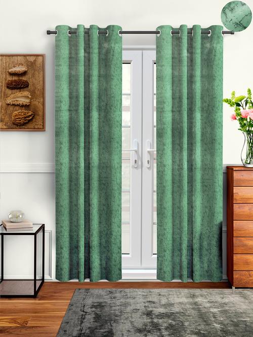 stylish and attractive printed curtains - set of 2 - 21734613 - Very Small Image - 1