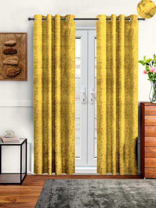 stylish and attractive printed curtains - set of 2 - 21734616 - Very Small Image - 1