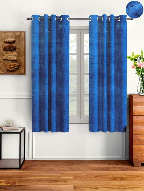 velvet window curtain pack of 2 - 21734620 - Very Small Image - 1
