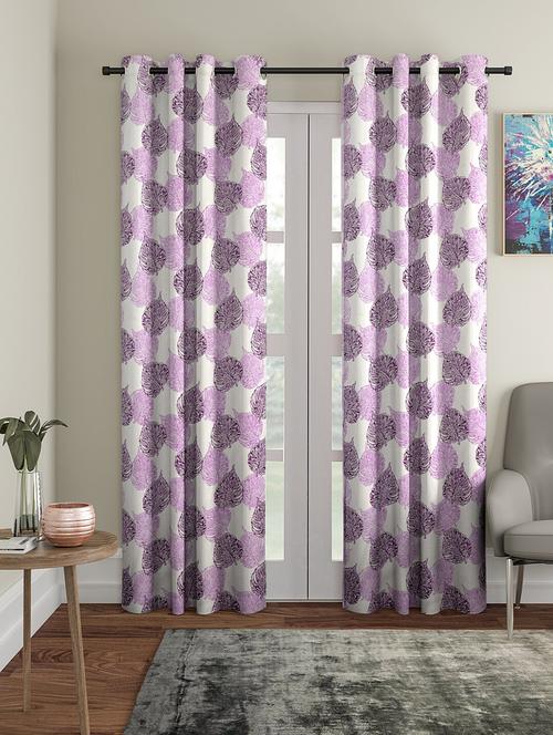 stylish and attractive printed curtains - set of 2 - 21734653 - Very Small Image - 1