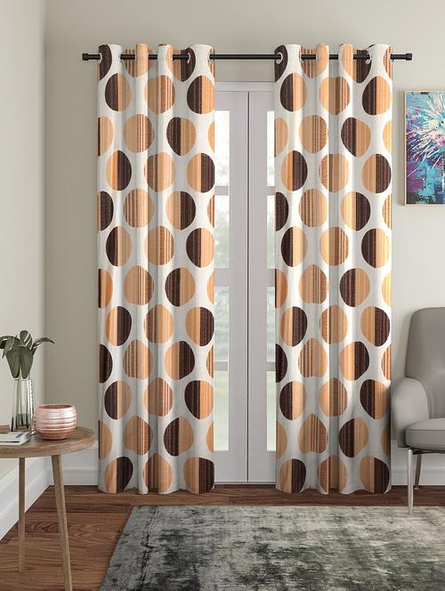 stylish and attractive printed curtains - set of 2 - 21734658 - Very Small Image - 1