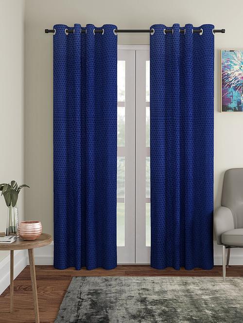 stylish and attractive self design curtains - set of 2 - 21734705 - Very Small Image - 1