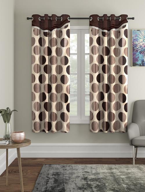 stylish and attractive printed curtains - set of 2 - 21734710 - Very Small Image - 1