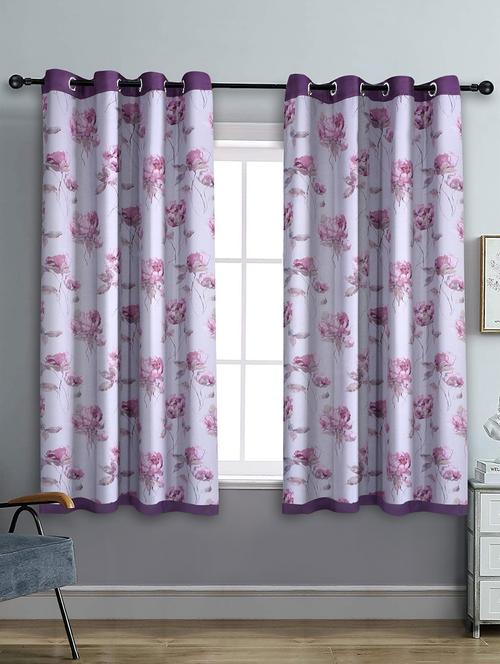 stylish and attractive printed curtains - set of 2 - 21734746 - Very Small Image - 1