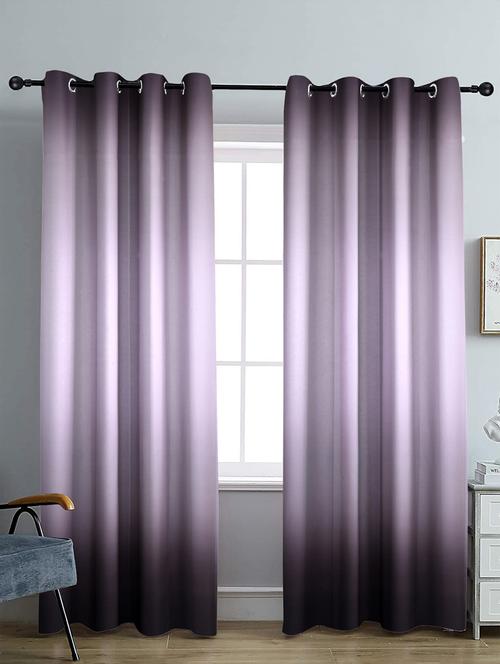stylish and attractive printed reversible curtains - set of 2 - 21734747 - Very Small Image - 1