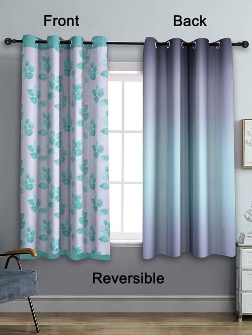 stylish and attractive printed curtains - set of 2 - 21734752 - Very Small Image - 1